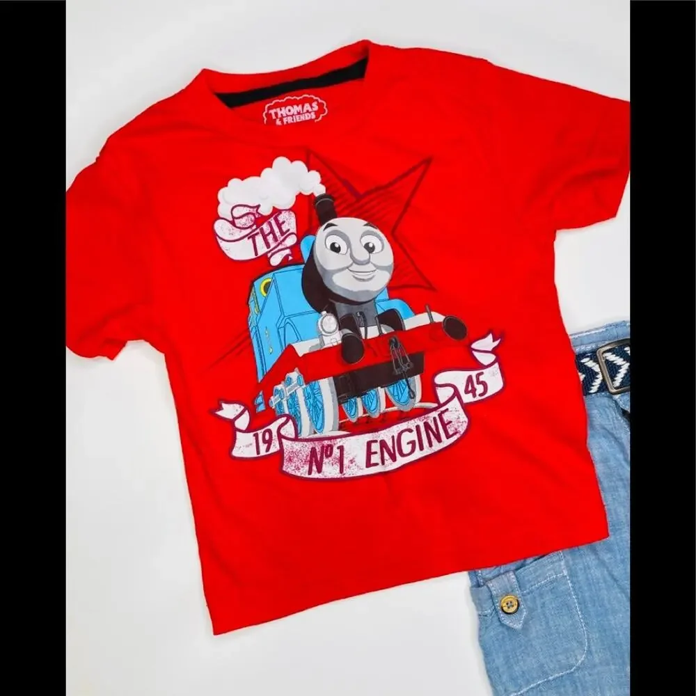 Thomas the Engine T-shirt and Jeans Shorts